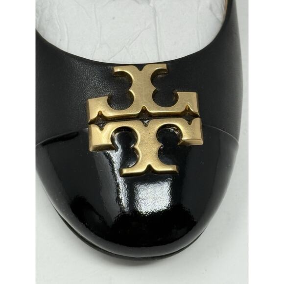 Tory Burch heels black leather Everly 9 shoes - Picture 6 of 10